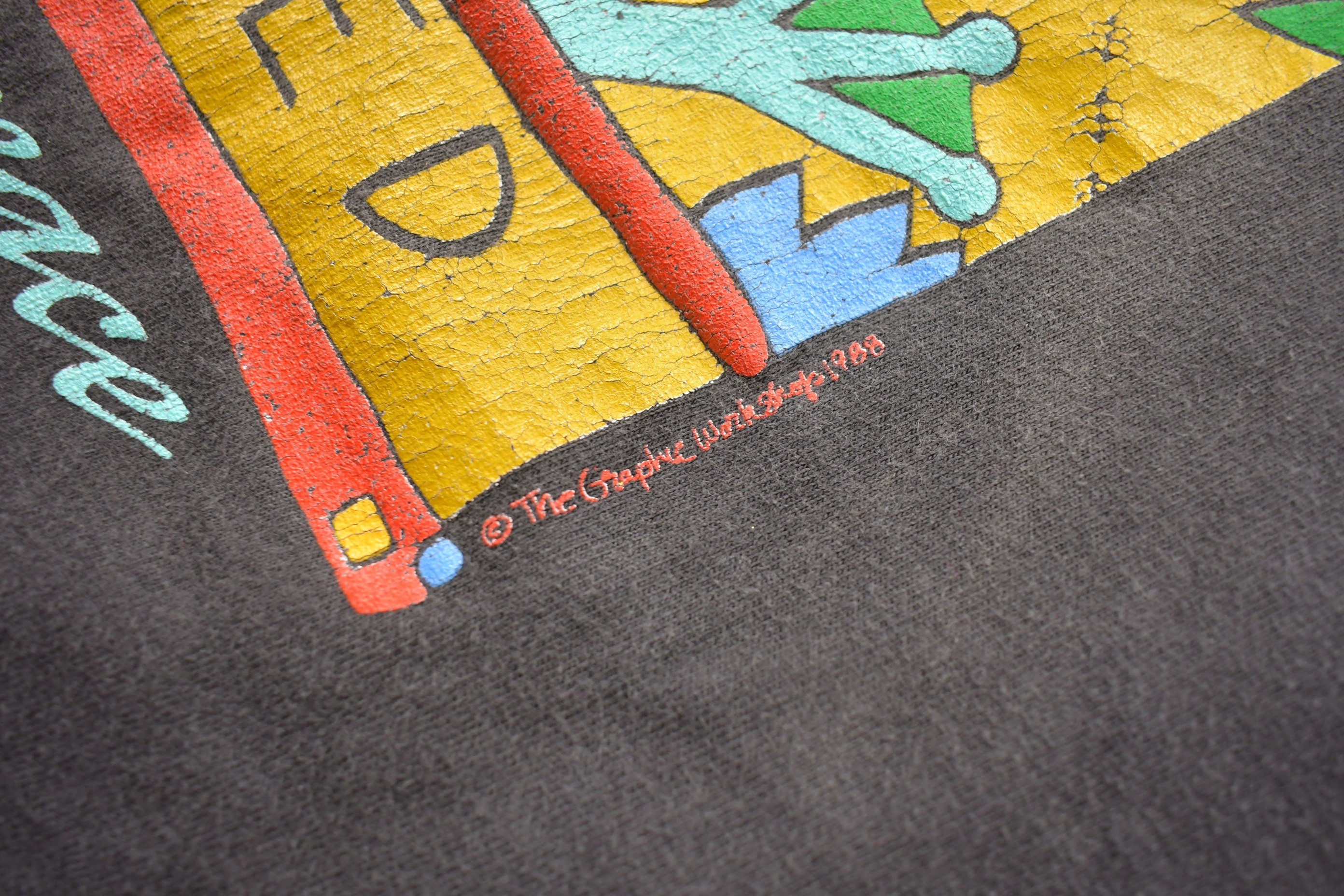 Vintage 1988 The Rain Forest Endangered Graphic T-Shirt