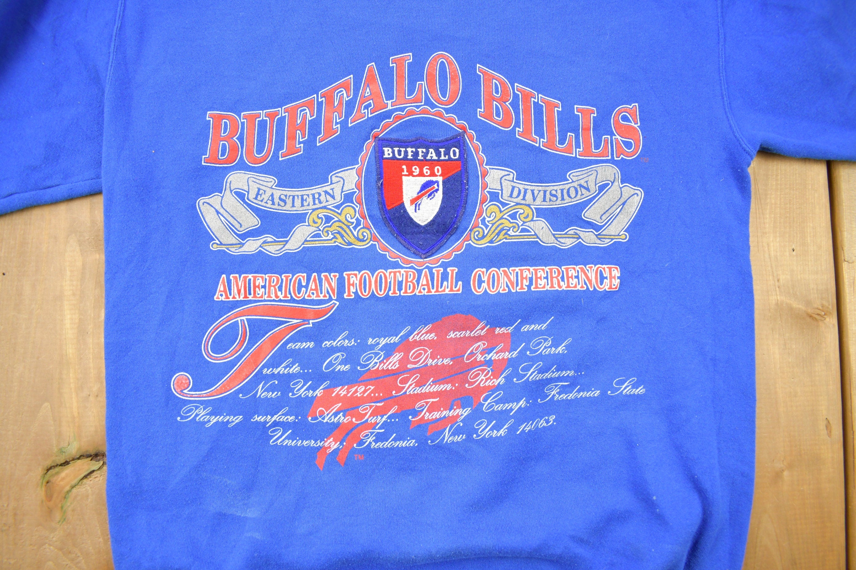 Vintage 1990s Buffalo Bills NFL Crewneck Sweatshirt