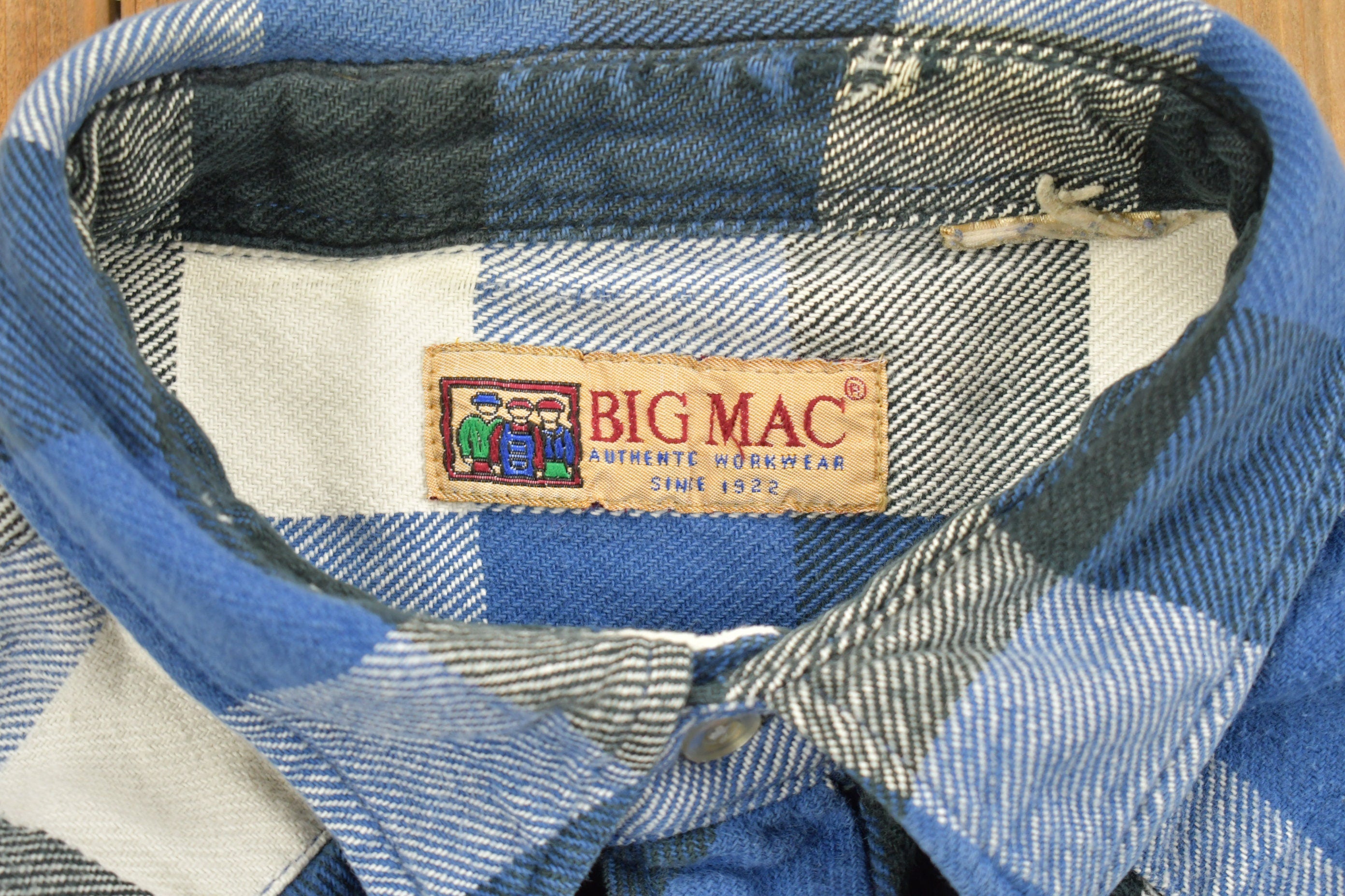 Vintage 1990s Big Mac Plaid Lined Button Up Shirt