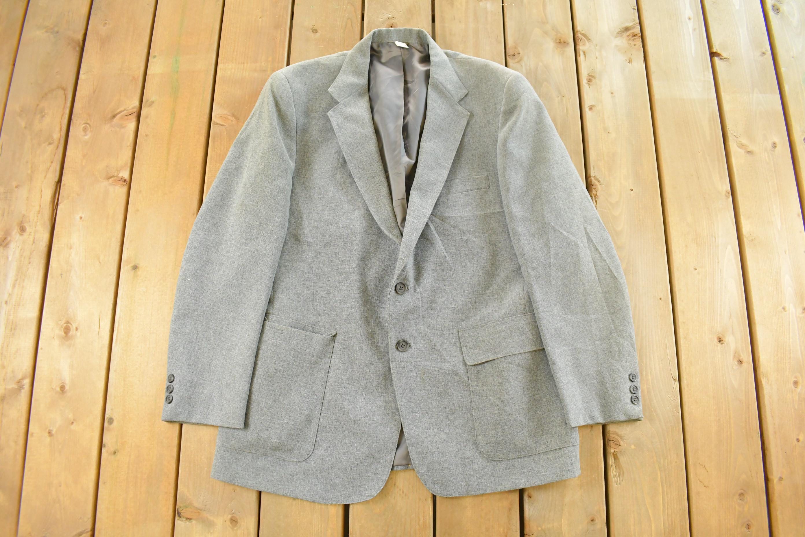Vintage 1970s Levi's Action Suit Button Up Blazer Jacket Men's Medium
