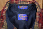 Vintage 1990s Pendleton Plaid Button Up Board Shirt