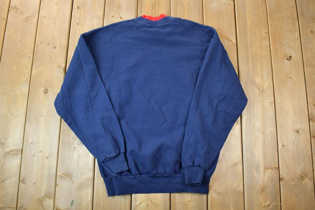 Vintage 1990s Morning Sun Double Collared Cardinal And Birds Crewneck