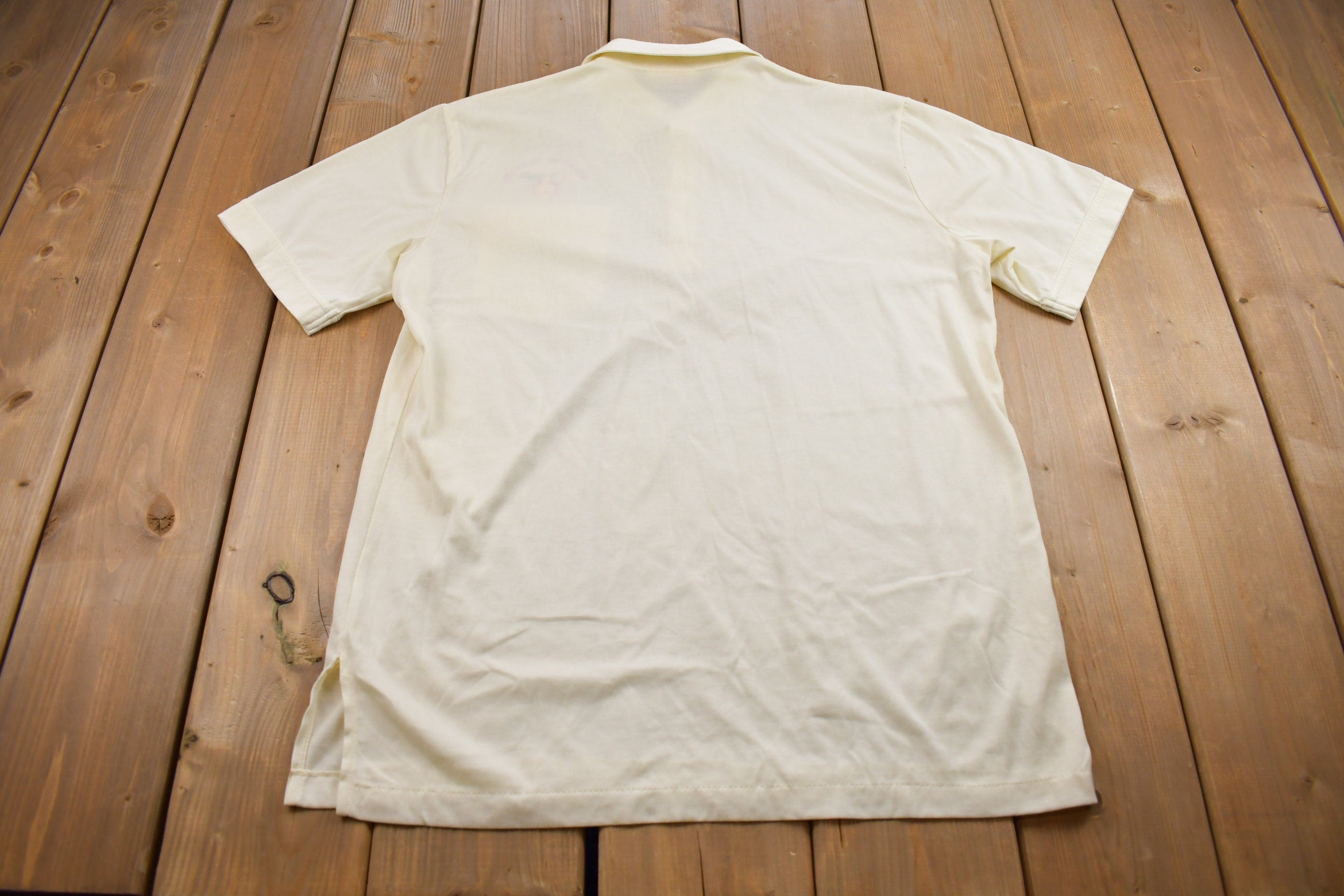 Vintage 1990s Saladin Temple Collared T Shirt