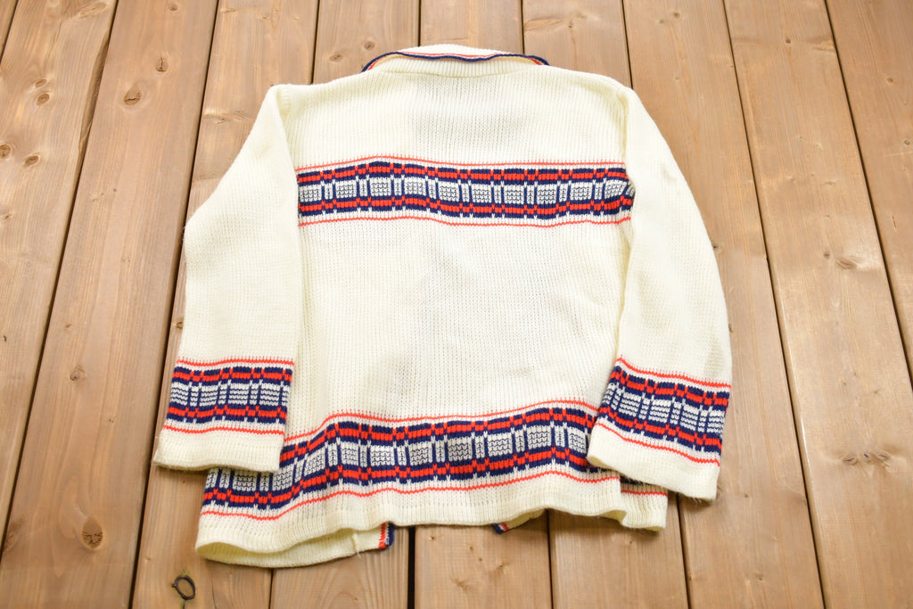 Vintage 1970s Knitted Cardigan Sweater
