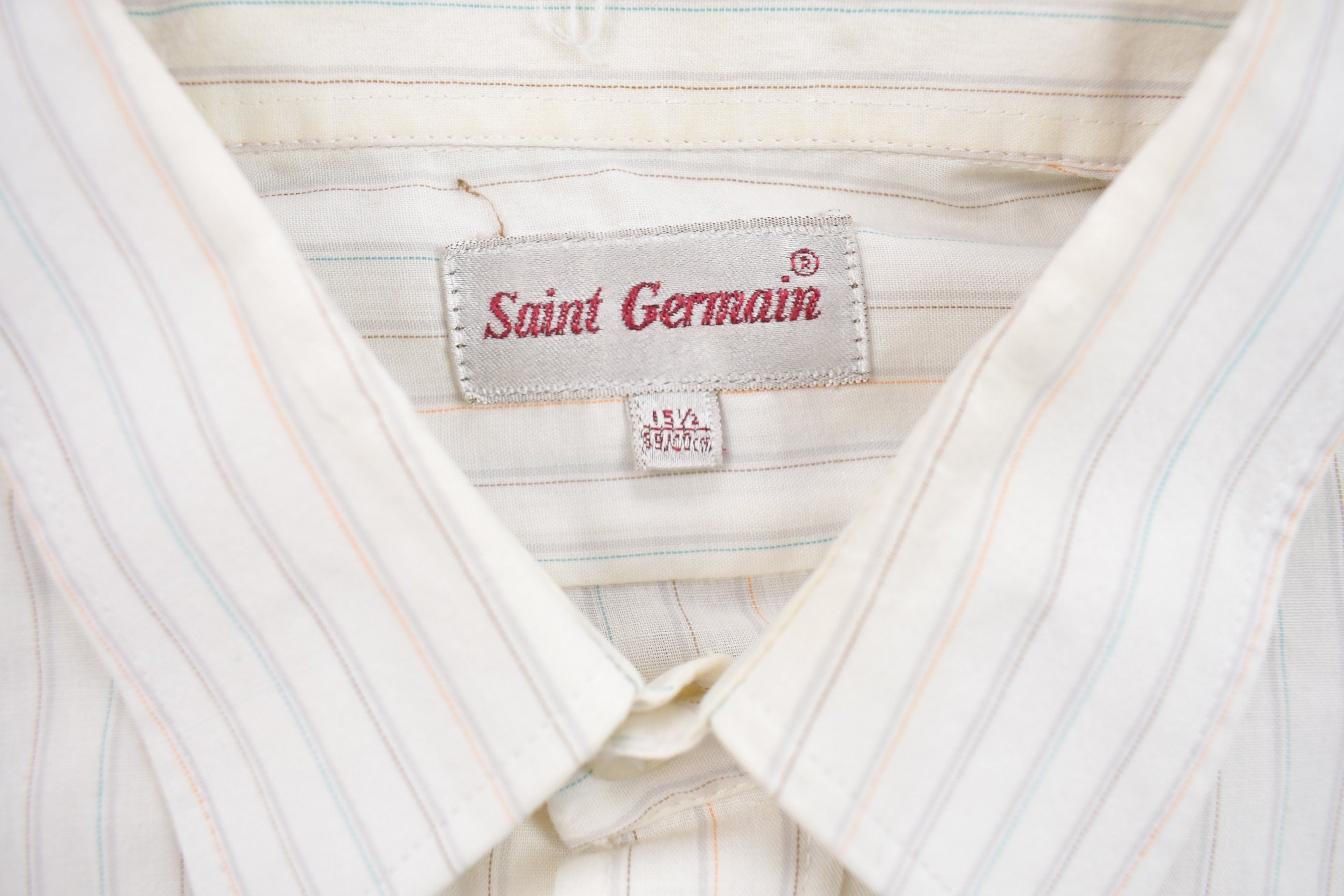 Vintage 1990s Saint Germain Button Up Dress Shirt