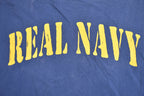 Vintage 1990s Real Navy Graphic T Shirt