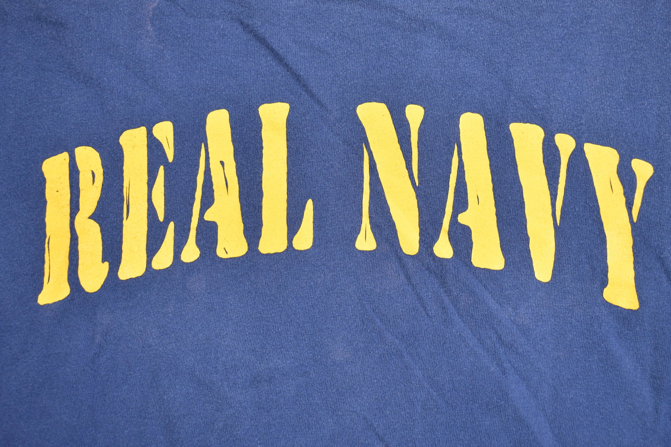 Vintage 1990s Real Navy Graphic T Shirt