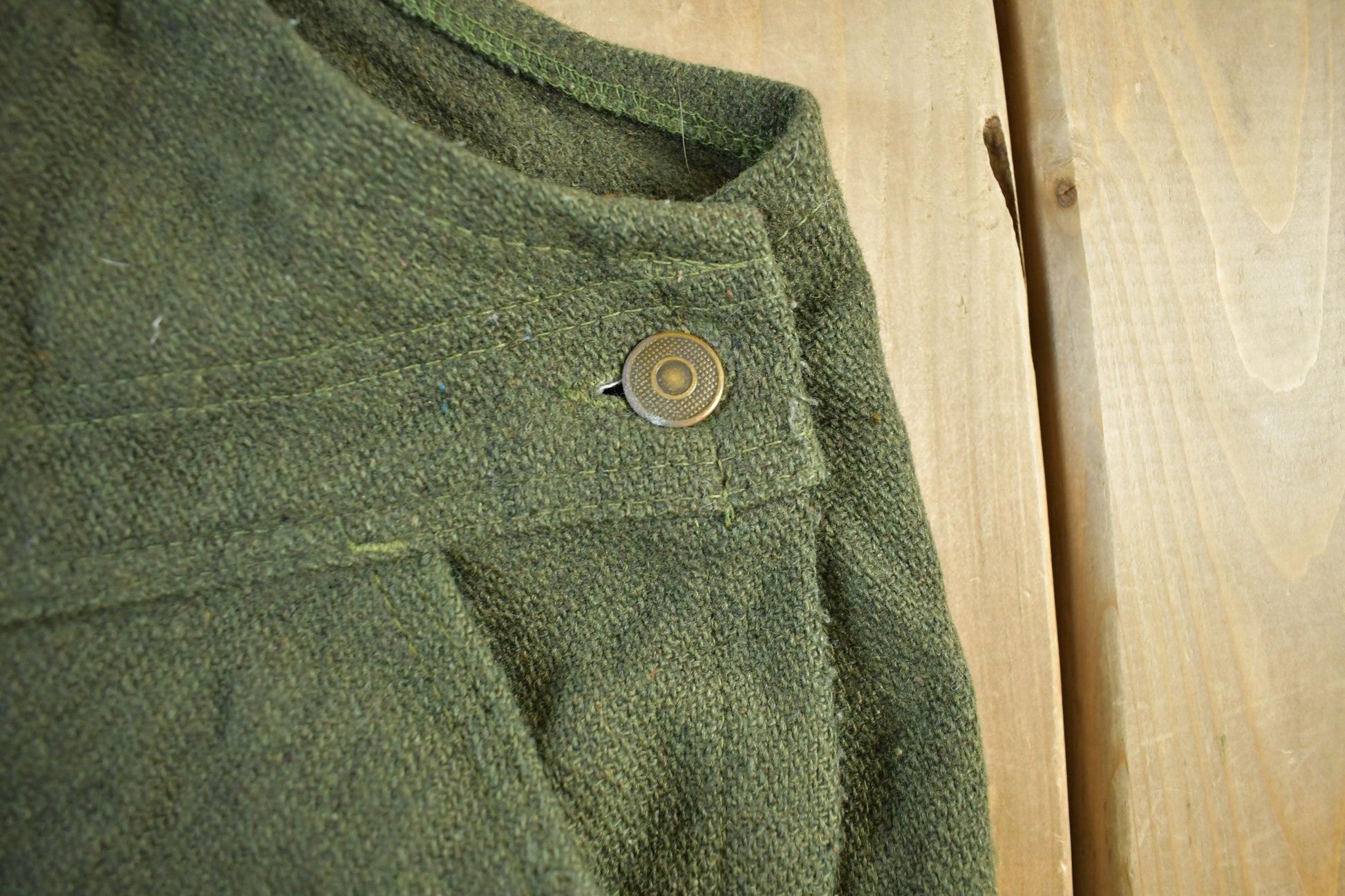 Vintage 1980s Codet Wool Overalls Size 44 x 29