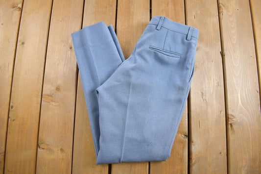 Vintage 1970s Pleated Trousers Size 31 x 32 / 70s Pants / Streetwear Fashion / True Vintage / 70s Slacks / Polyester Trousers