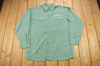 Vintage 1980s Chain Stitched Button Up Uniform T-Shirt