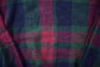 Vintage 1990s Hunt Club Cable Plaid Knit Crewneck Sweater