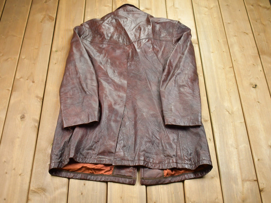 Vintage 1970s Leather Full Length Jacket
