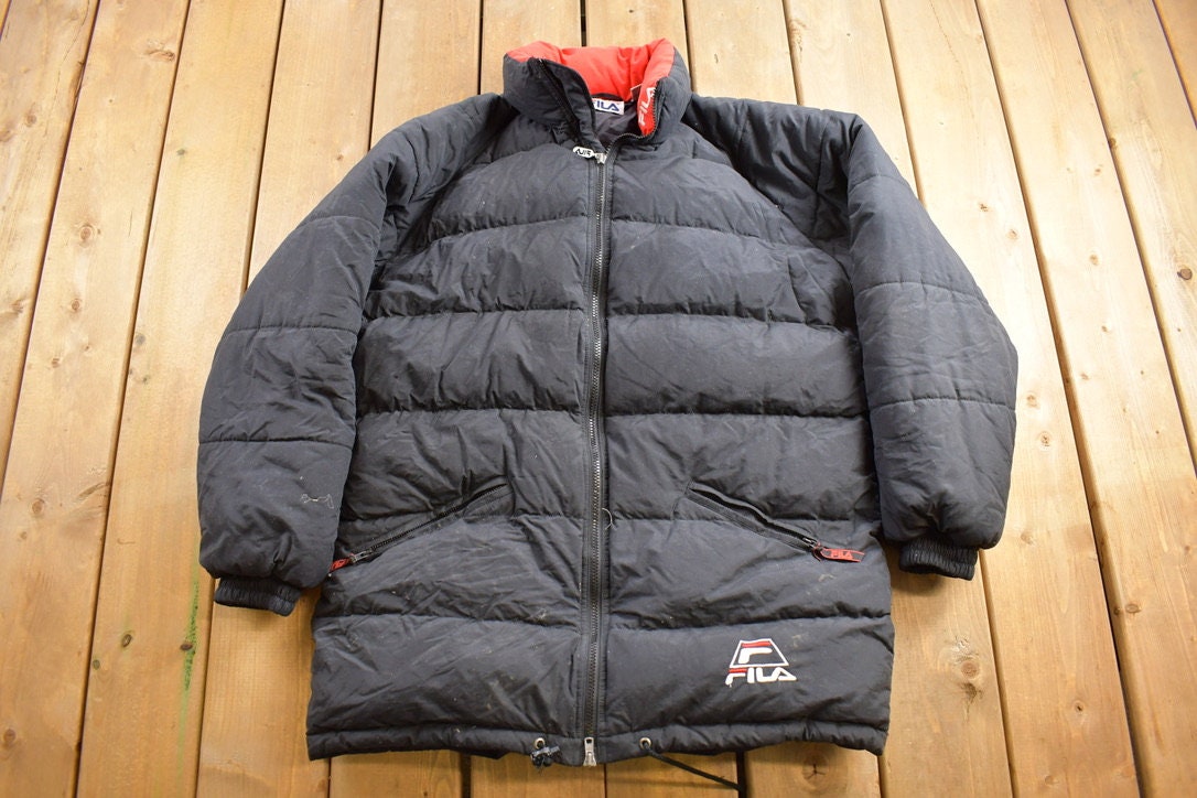 Vintage 1990s Fila Down Fill Puffer Jacket