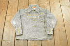 Vintage 1960s King Kole Gingham Check Button Up Western Shirt Youth 6