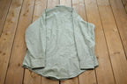 Vintage 1970s Crieghton Button Up Formal Casual Dress Shirt Made In USA
