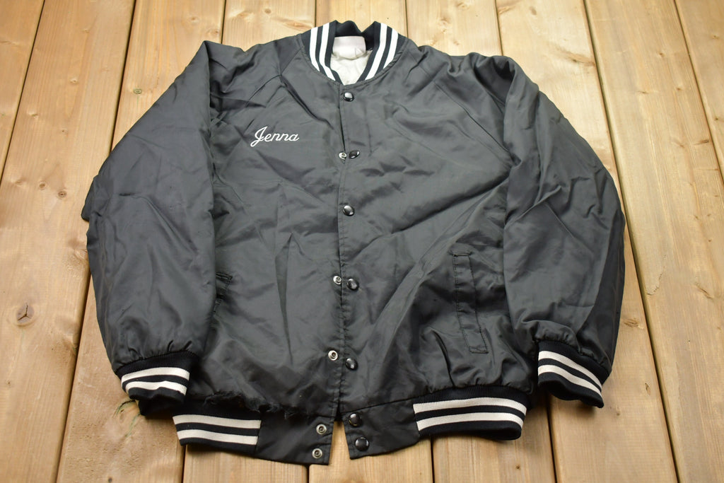 Vintage 1990s Hartwell Satin Bomber Jacket