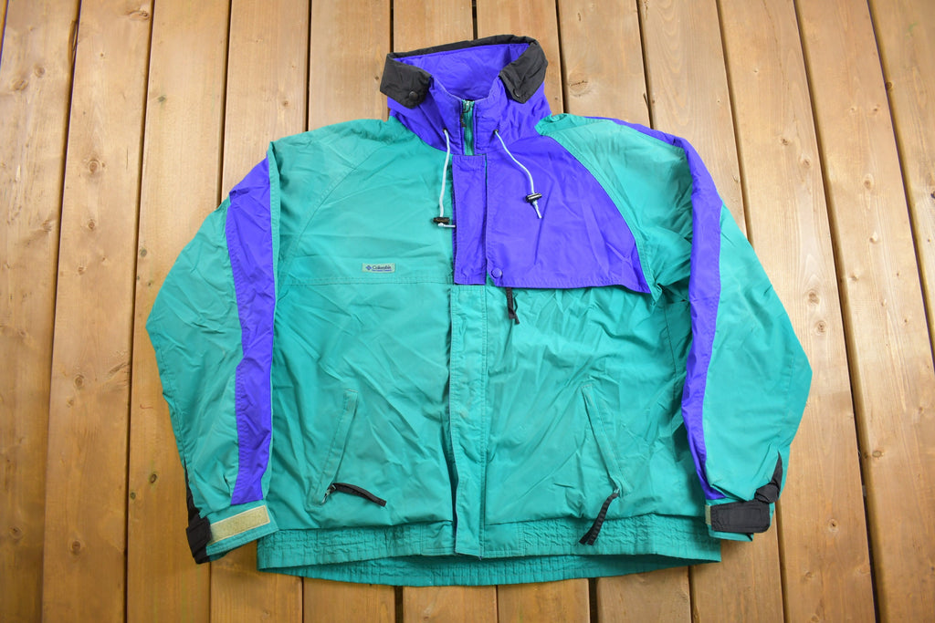 Vintage 1990s Columbia Sportswear Full Zip Windbreaker Jacket