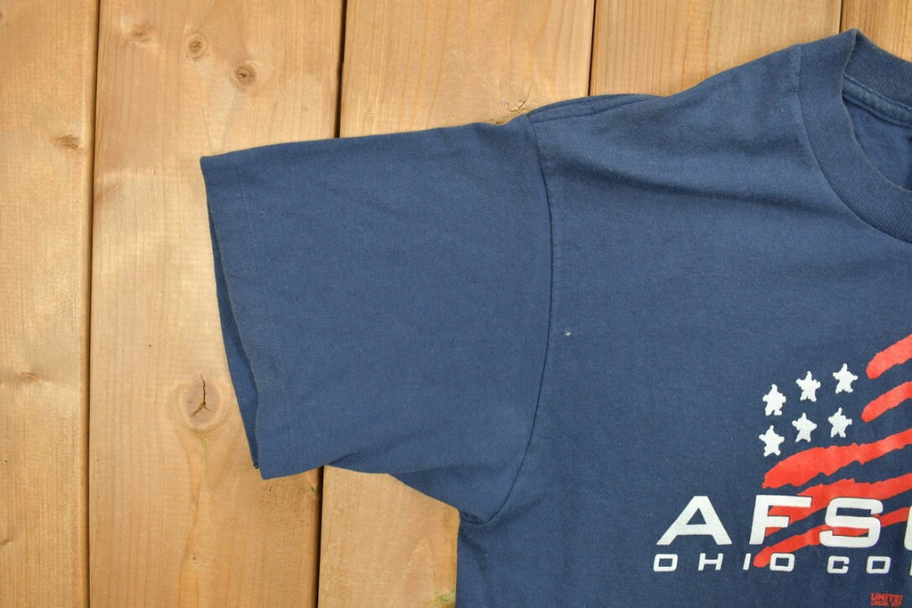 Vintage 1990s AFSCME Ohio Council Graphic T-Shirt