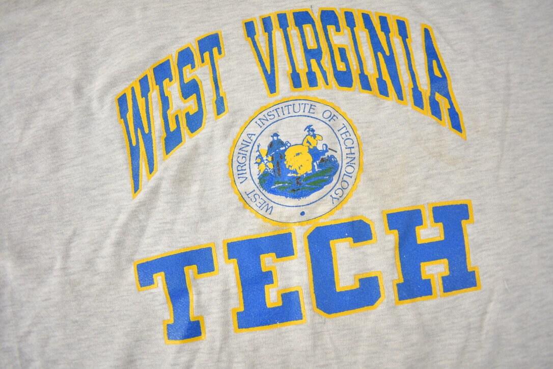 Vintage 1990s West Virginia Tech University Collegiate Crewneck Made In USA