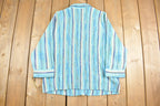 Vintage 1990s breckenbridge Funky Striped Button Up Shirt