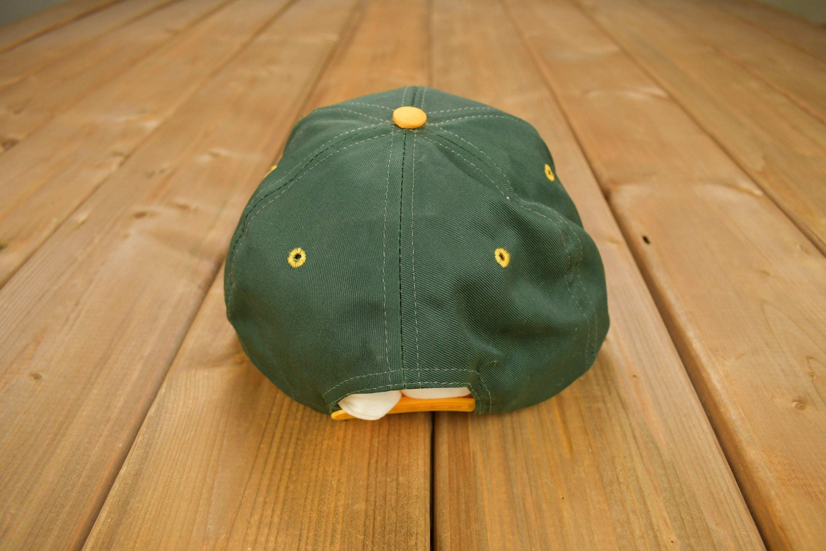 Vintage 1990s Green Bay Packers NFL logo 7 Snap Back Hat