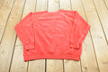 Vintage 1960s Blank Red Raglan Crewneck Sweatshirt Mens S