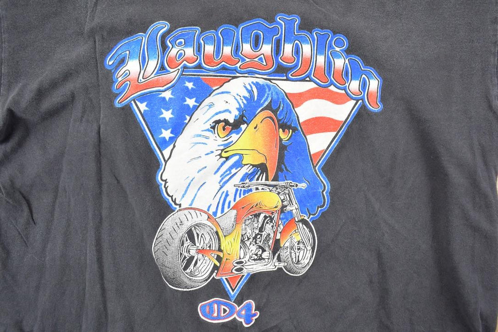 Vintage 2004 Laughlin Motorcycle Graphic T-Shirt