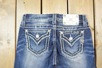 Vintage Y2K Miss Me Bedazzled Low Rise Jeans Size 26x31