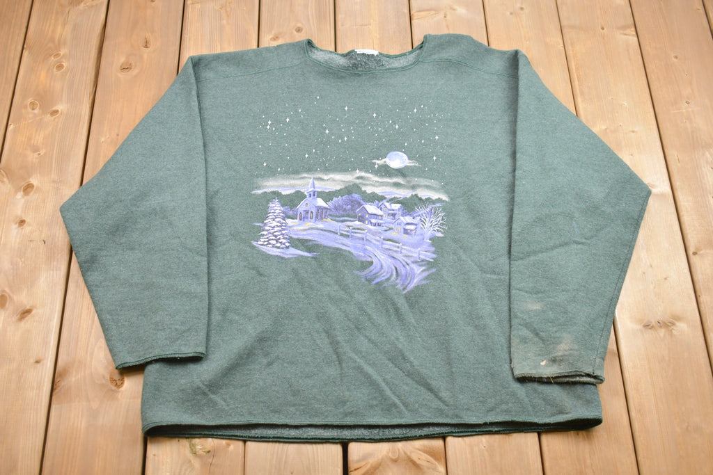 Vintage 1990s Winter Wonderland Crewneck Sweatshirt
