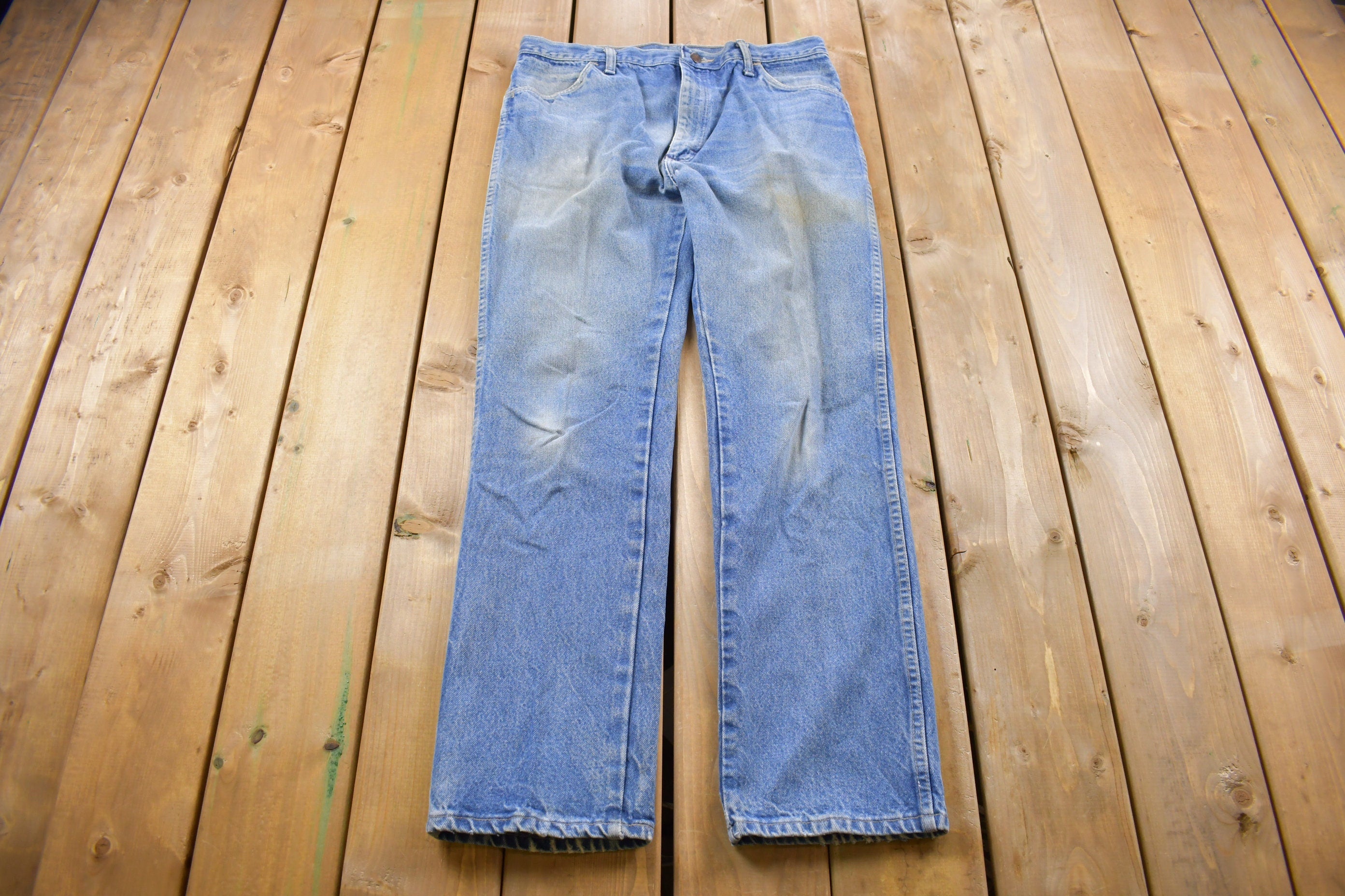 Vintage 1990's Rustler Blue Jeans 34 x 31