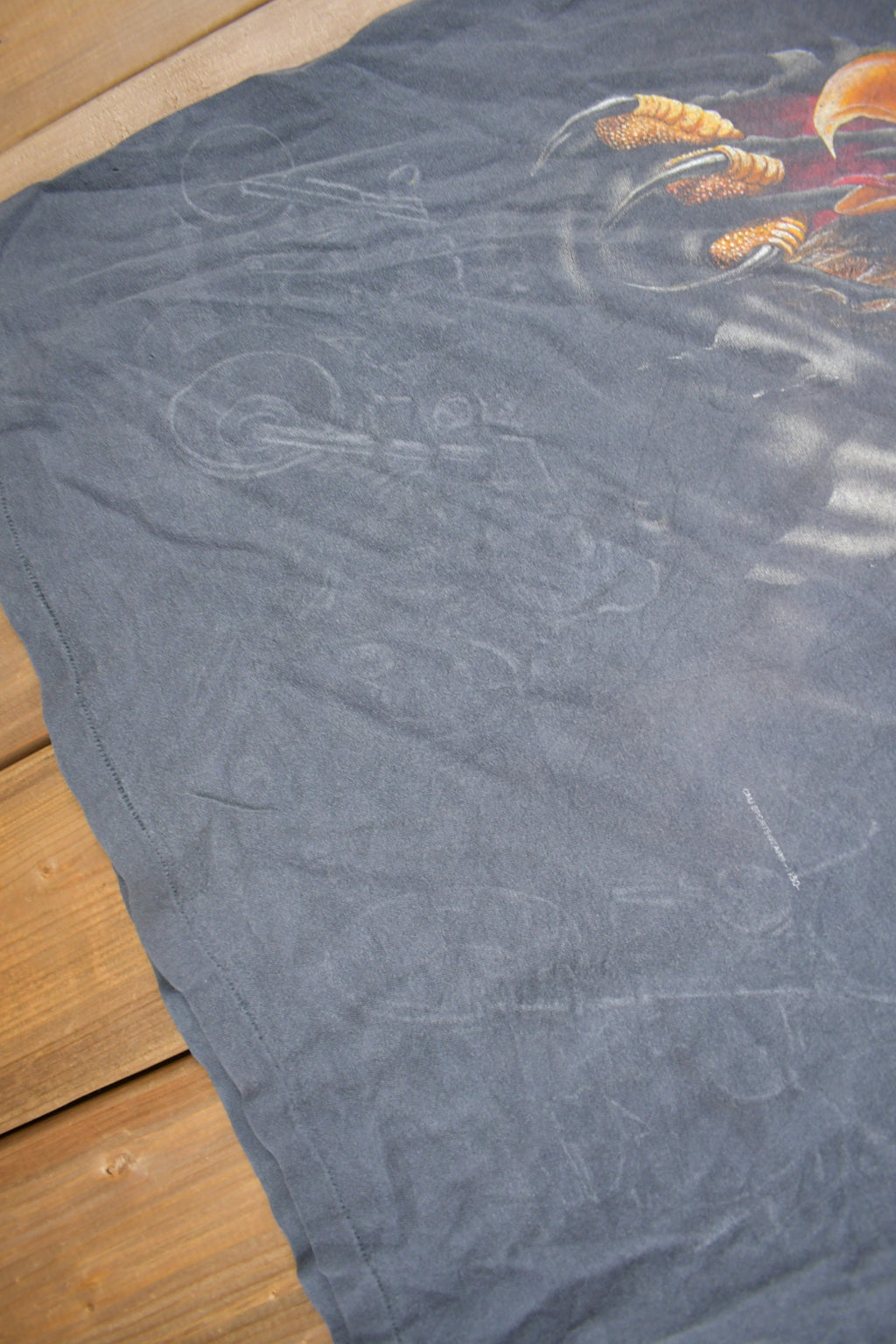 Vintage 1990s American Bald Eagle Graphic Freedom Cycle INC T Shirt