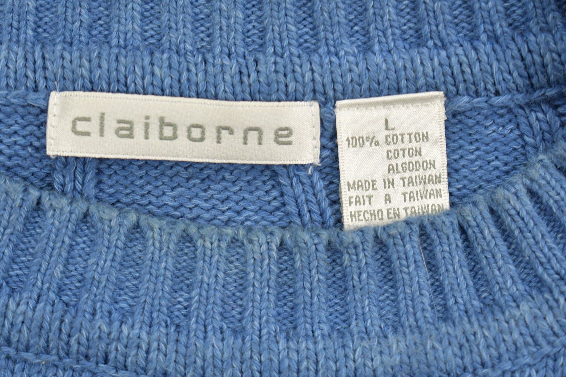 Vintage 1990s Caliborne Knitted Crewneck Sweater