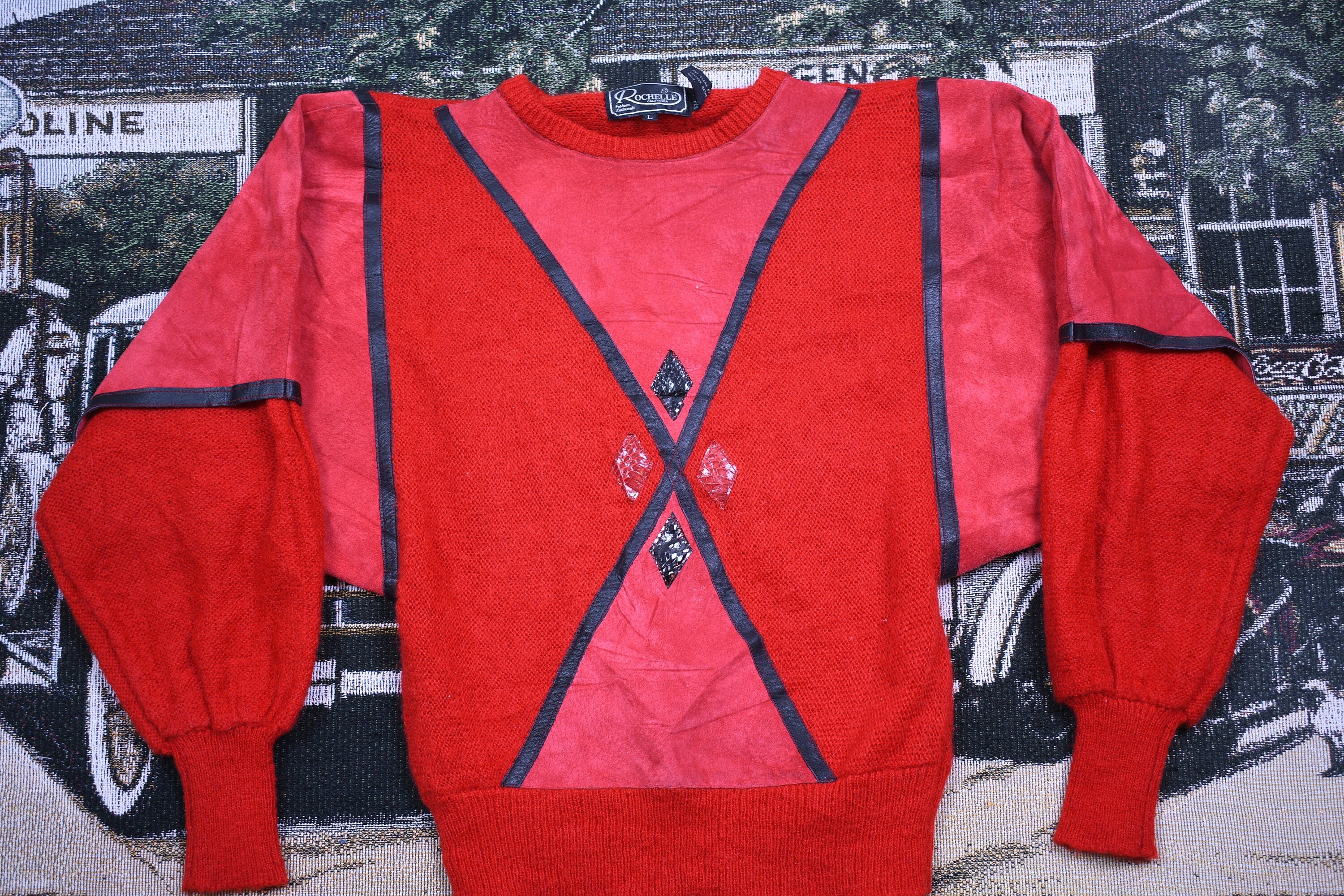 Vintage 1990s Rochelle 3D Knit Sweater