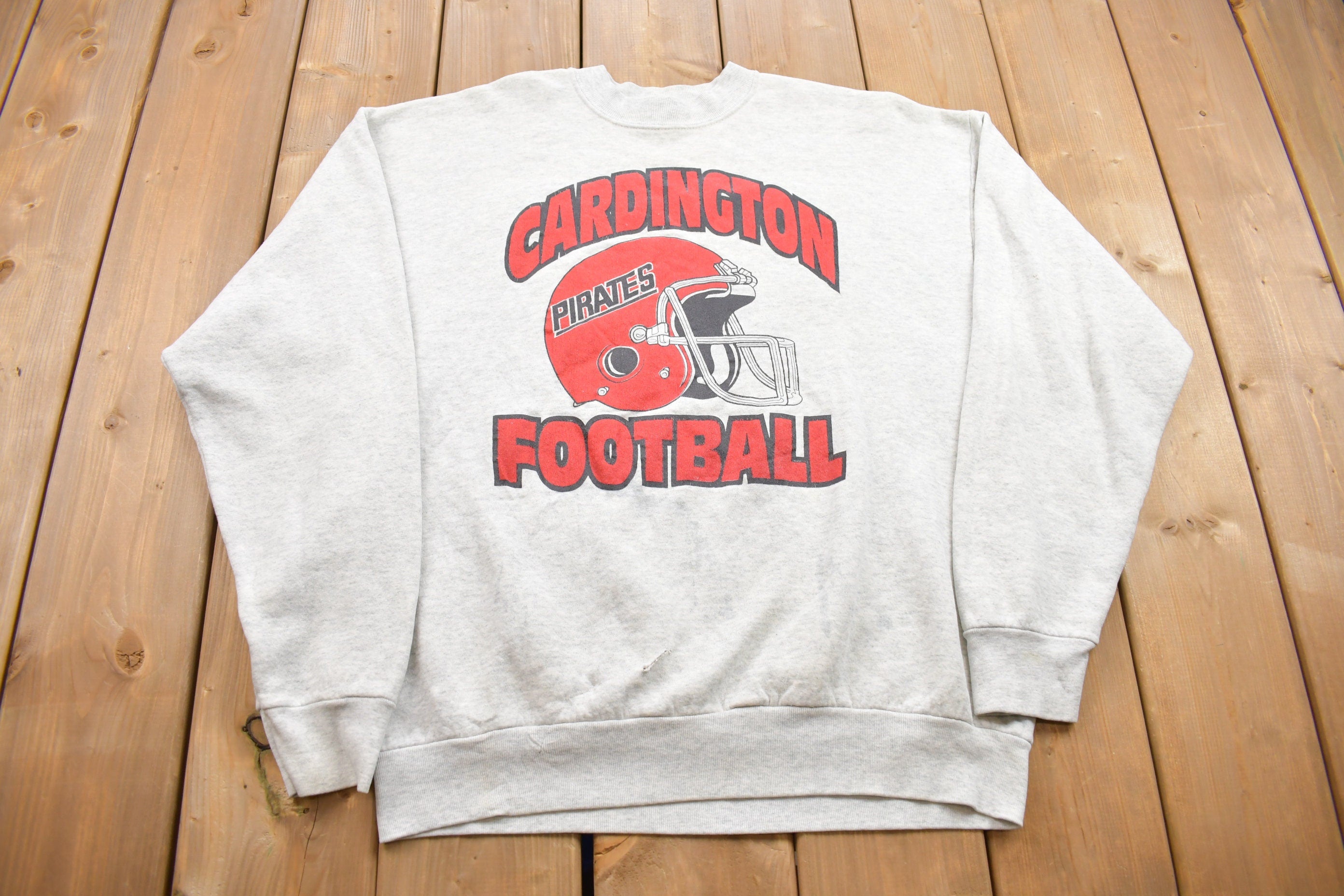 Vintage 1990s Cardington Pirates Football Crewneck Sweatshirt