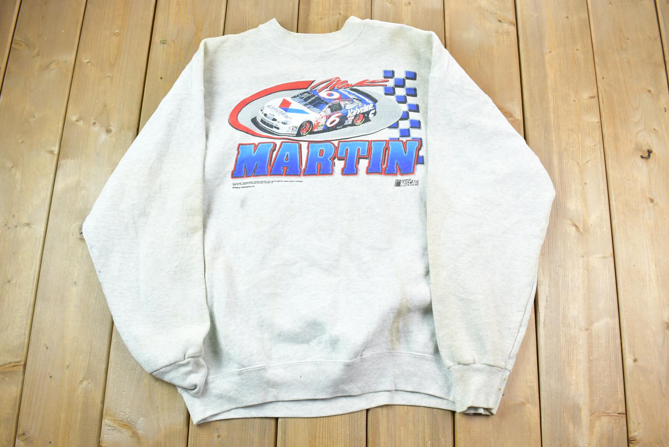 Vintage 1990s Mark Martin Nascar Valvoline Crewneck Sweatshirt