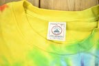 Vintage 1990s Delta Pro Weight Tie Dye Swirl Long Sleeve T-Shirt