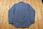 Vintage 1990s Wrangler Western Style Denim Snap Button Shirt