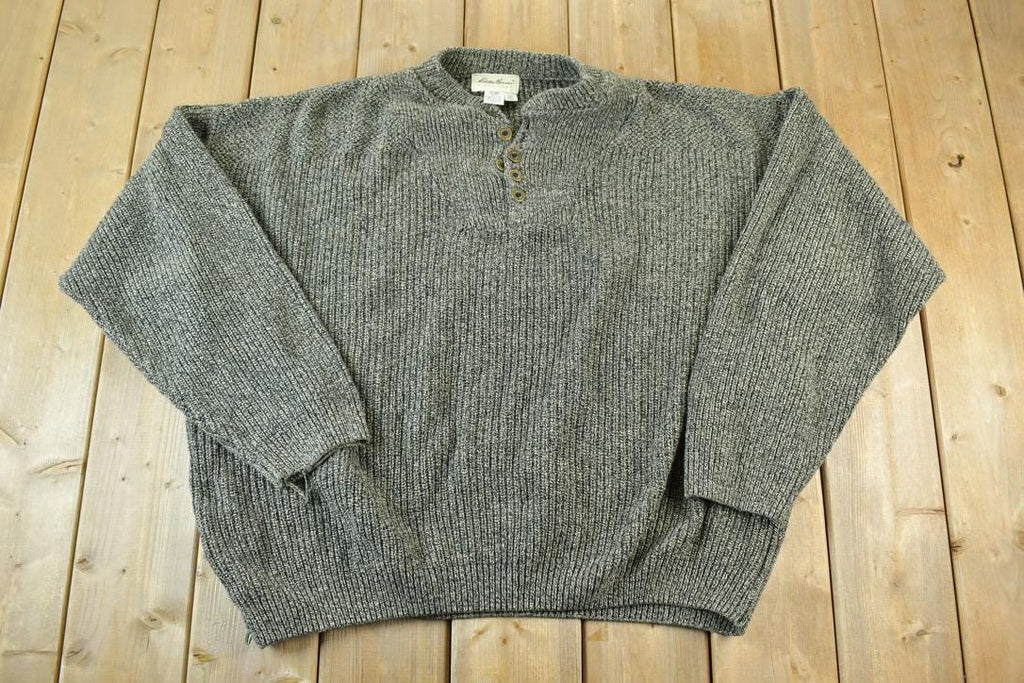 Vintage 1990s Eddie Bauer Heavy Knit Crewneck Sweater