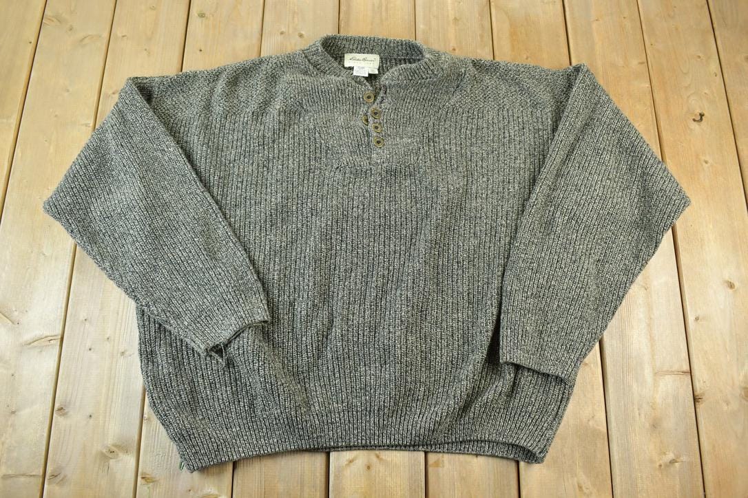 Vintage 1990s Eddie Bauer Heavy Knit Crewneck Sweater
