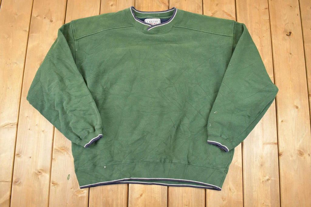 Vintage 1990s Santee HVYWT Hard Knit Crewneck Sweatshirt Men's XL