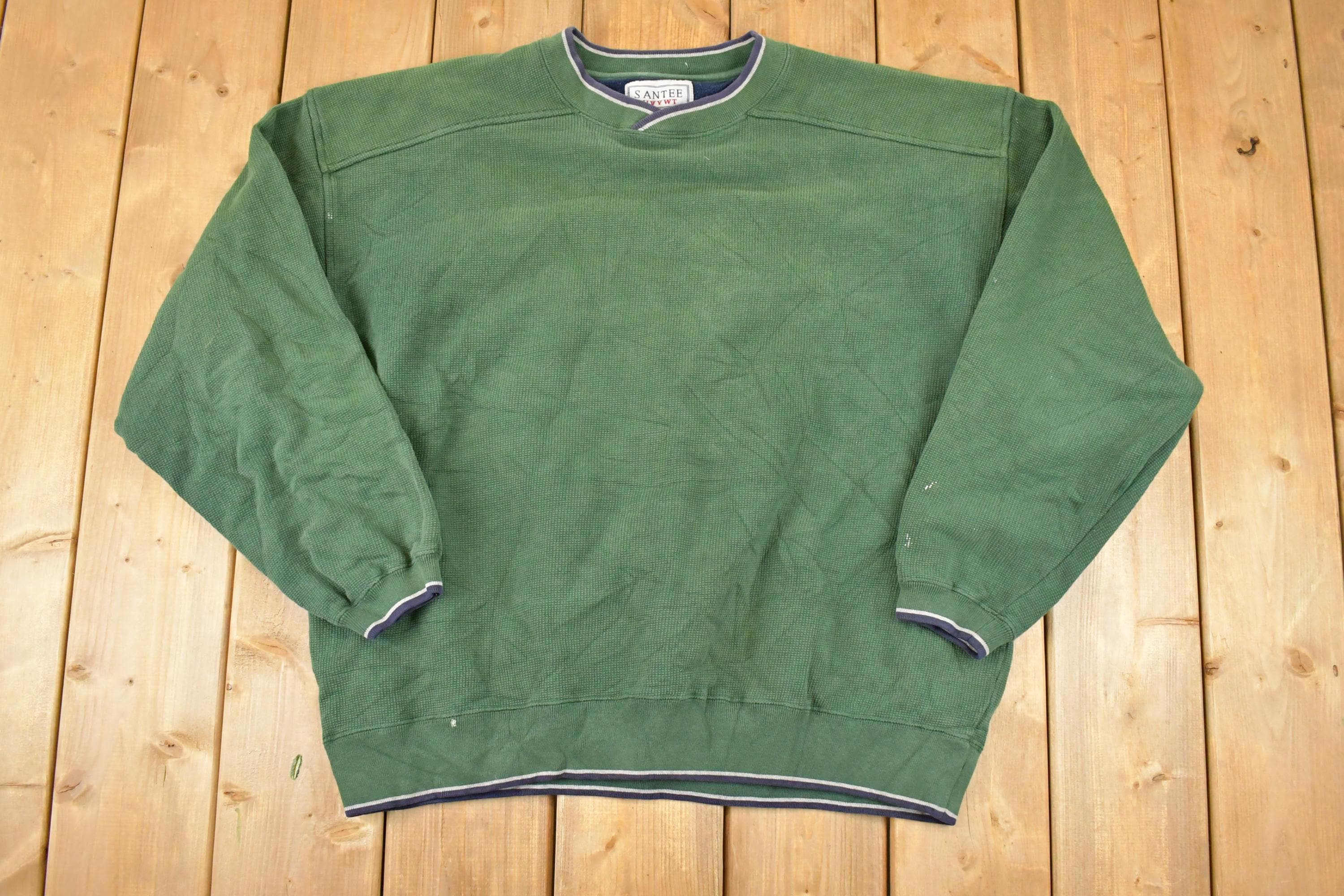Vintage 1990s Santee HVYWT Hard Knit Crewneck Sweatshirt Men's XL