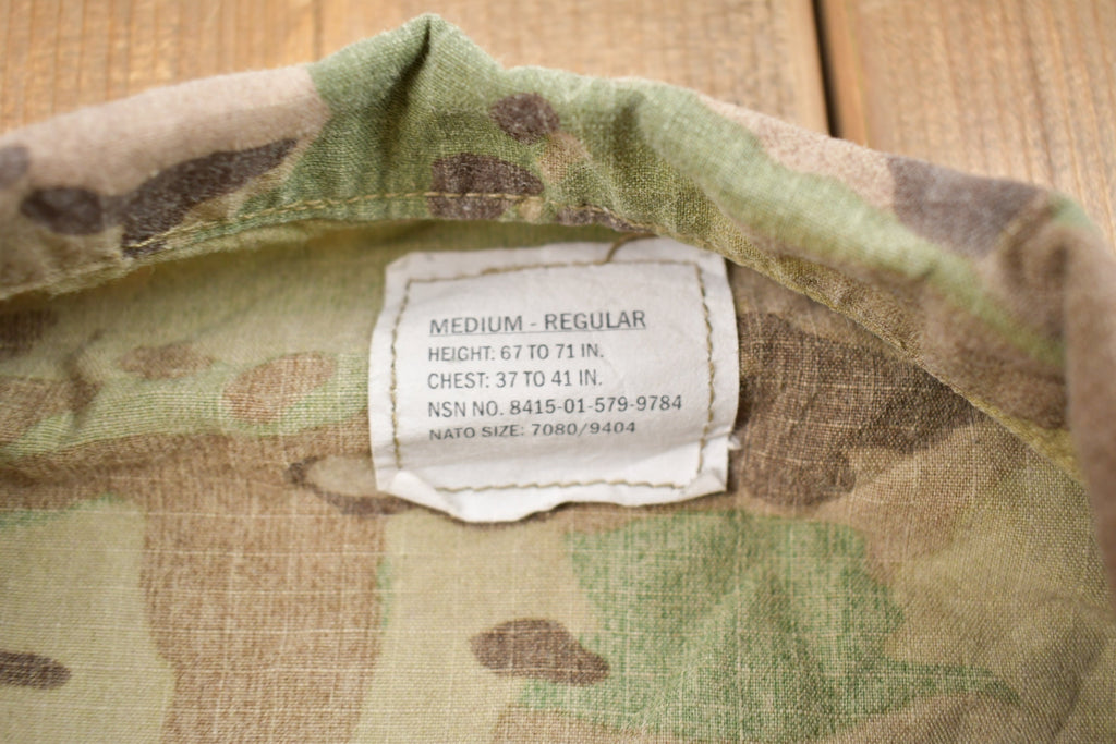 Vintage Military Button Up Shirt