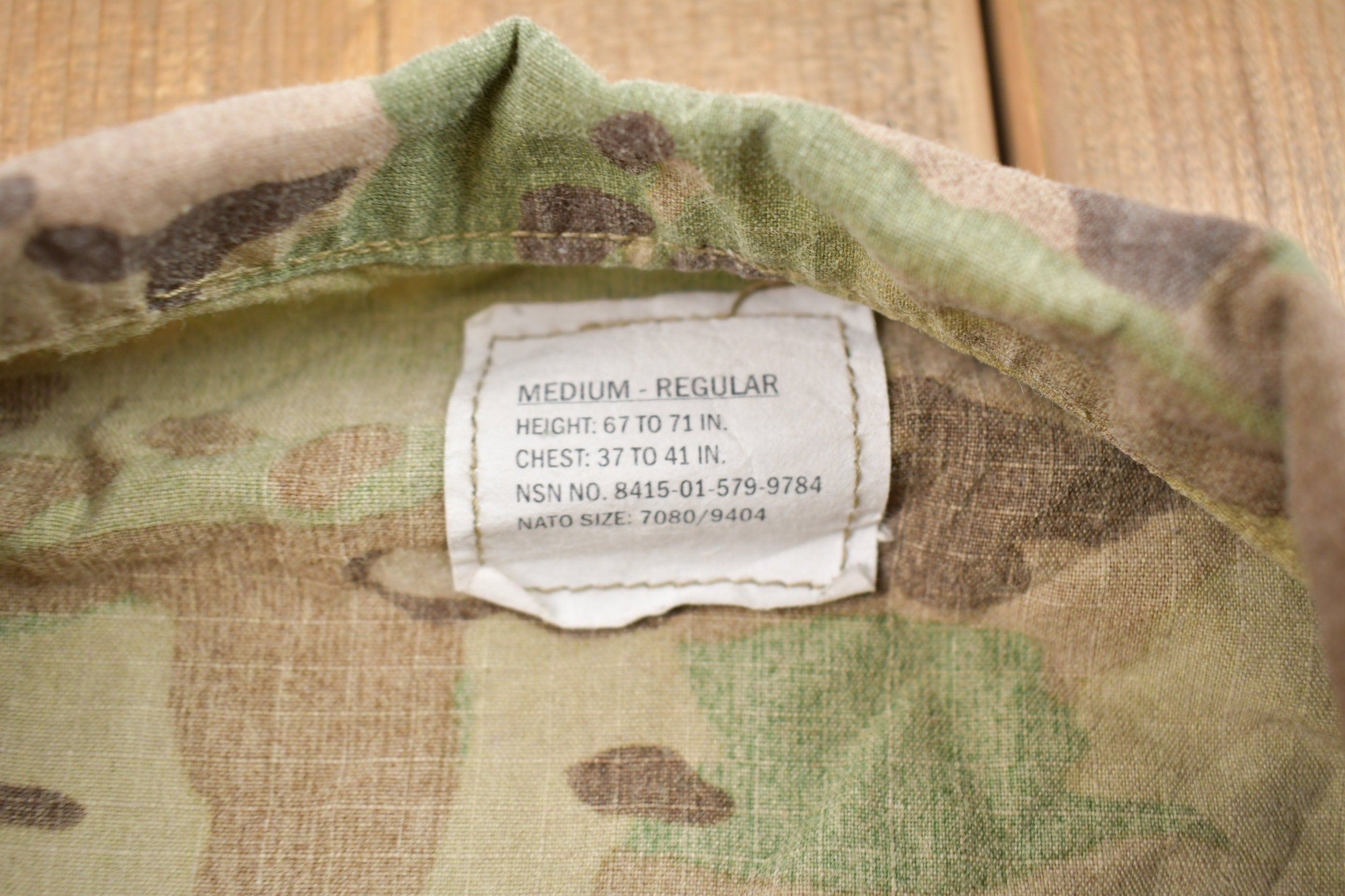 Vintage Military Button Up Shirt