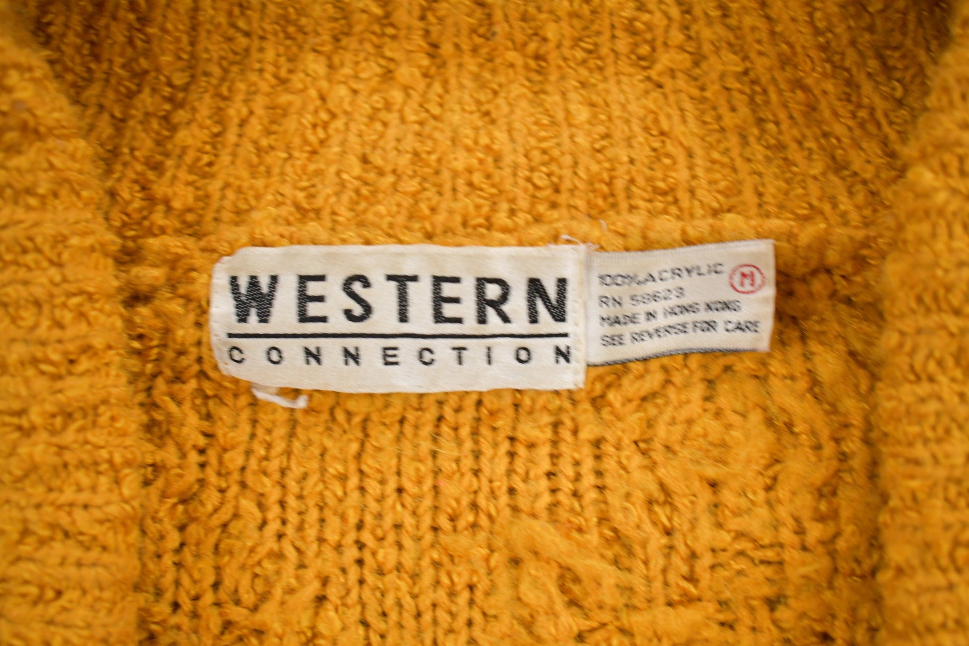 Vintage 1980s Western Connection Knitted Sweater / Vintage 80s Cardigan / Pattern Sweater / Made In Hong Kong / Pullover Sweatshirt