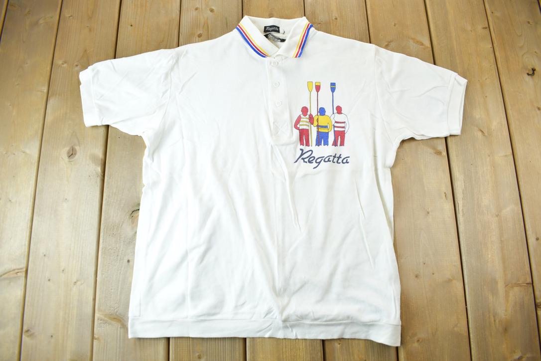 Vintage 1990s Regatta Sailing Polo Shirt