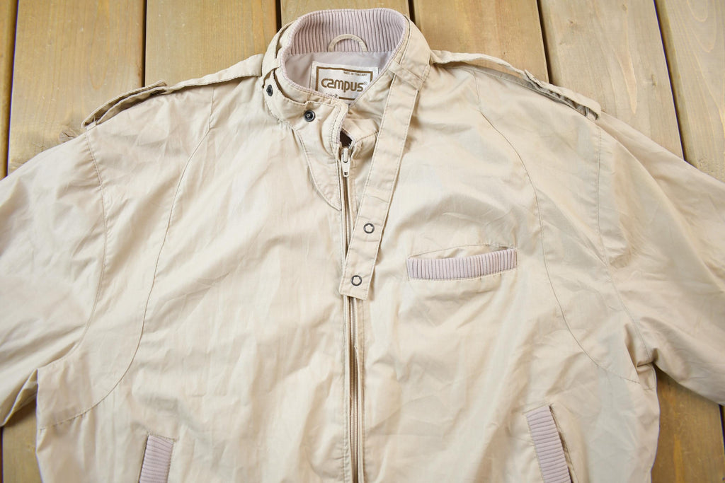 Vintage 1980s Esprit Campus Windbreaker Bomber Jacket