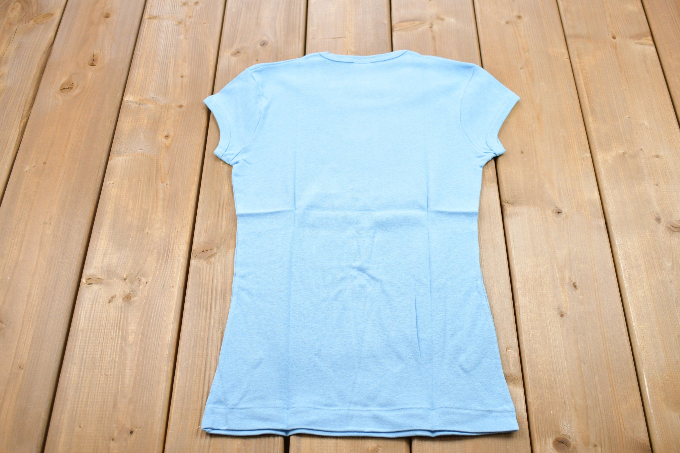 Vintage 1970s Basic Blue T-Shirt