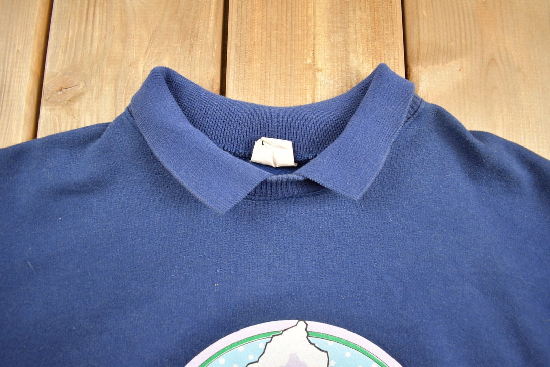 Vintage 1990s Double Collar Club Bel Air Crewneck Sweatshirt