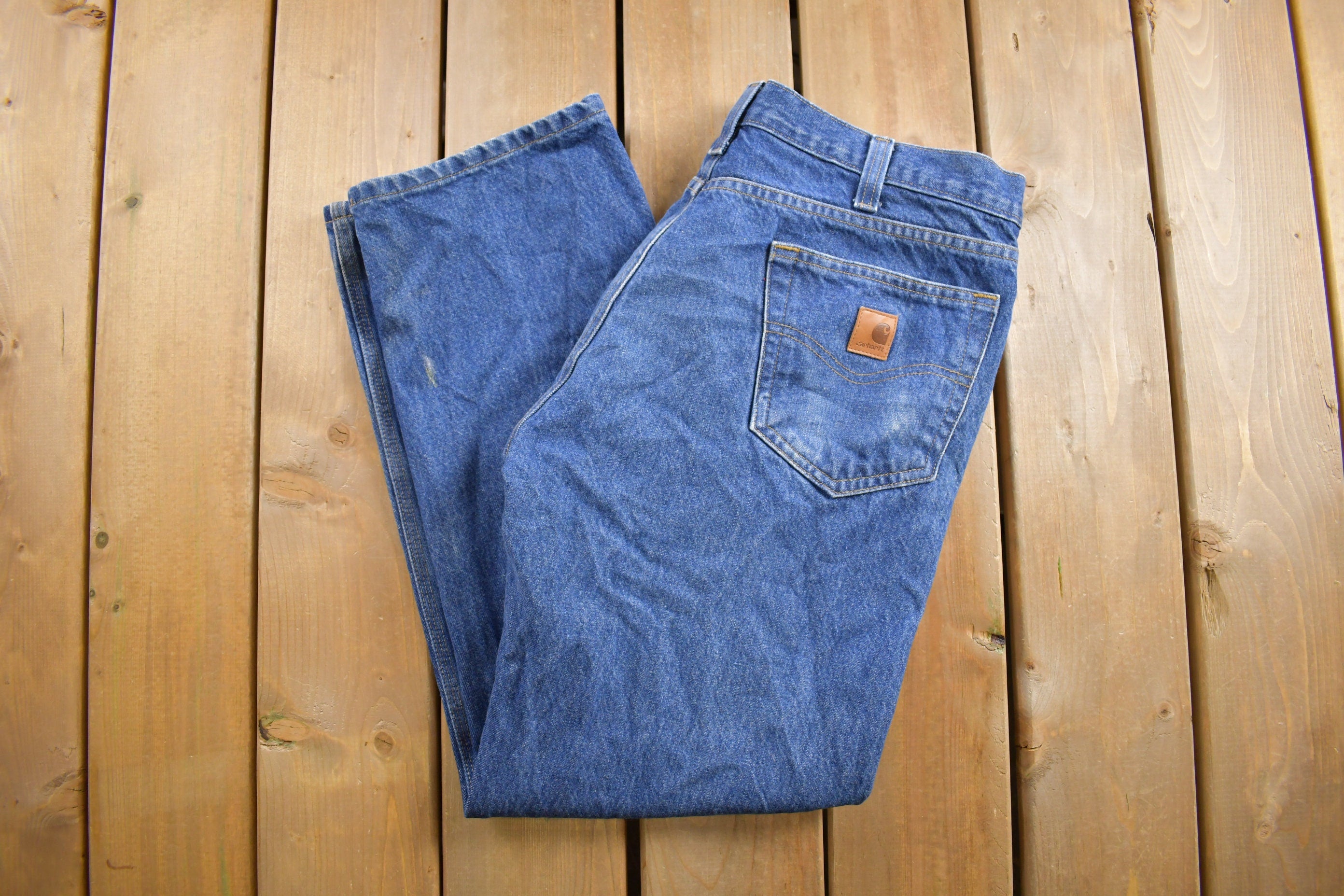 Vintage 1990s Carhartt Work Jeans Size 35 x 30