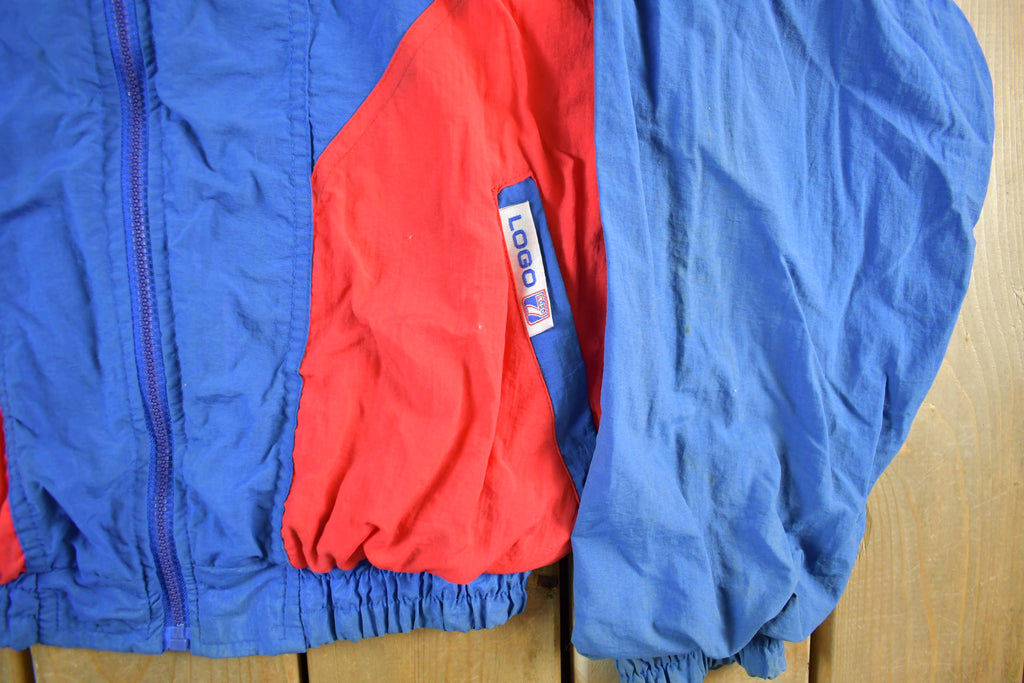 Vintage 1990s Philadelphia 76ers Logo 7 NBA Windbreaker Men's Large